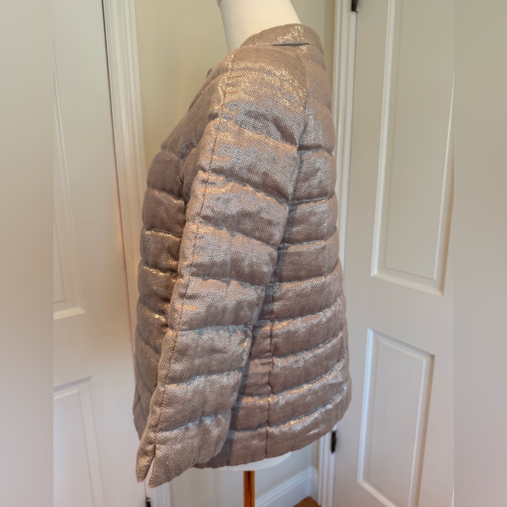 Herno Metallic Gold Puffer Jacket - Picture 3 of 7